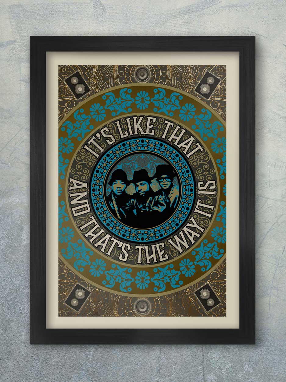 Run DMC quote poster it's like that and that's the way it is